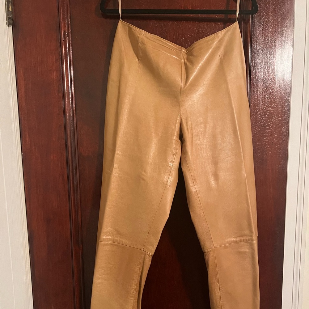 Lafayette 148 New York slim leather pants